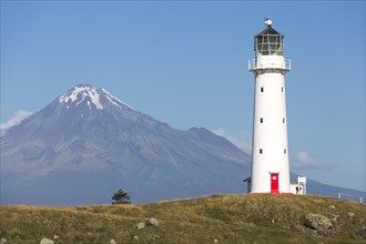 Cape Egmont Lighthouse with Mount Taranaki