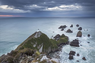 The Lighthouse at Nugget Point before sunrise