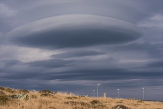 Cloud in the shape of a UFO