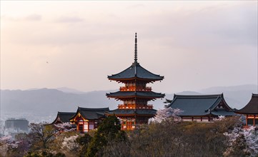 Pagoda and Zuigudo of the Kiyomizu-dera Temple