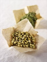 Coriander leaves and seeds