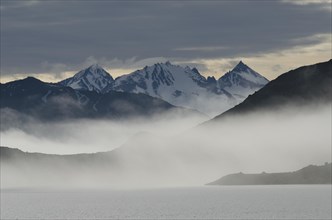 Mountain scenery around the fjord