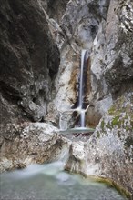 Waterfall in Heckenbachklamm gorge