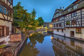 Half-timbered houses on the canal