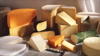 Selection of cheeses