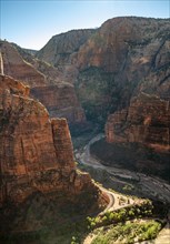 View of Zion Canyon from Angels Landing
