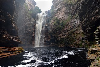 The waterfall Cachoeira do Buracao
