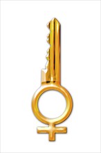 Key with the symbol for Venus