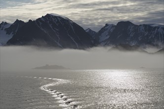 Mountain scenery around the fjord