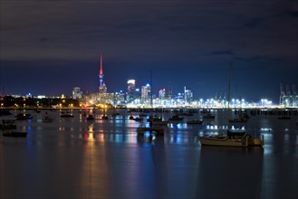 Auckland Central Business District or Auckland CBD from Okahu Bay