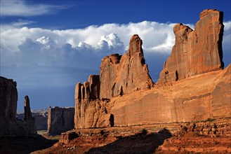 Rock formation of the Courthouse Towers