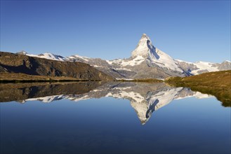 Matterhorn reflected in Lake Stellisee