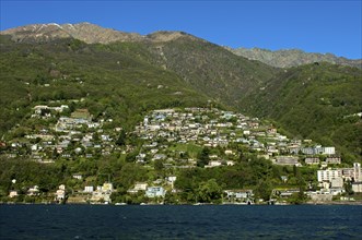 View towards the town of Brissago on Lake Maggiore