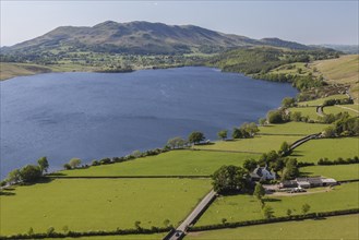 Farm on the shore of the lake of Crummock Water