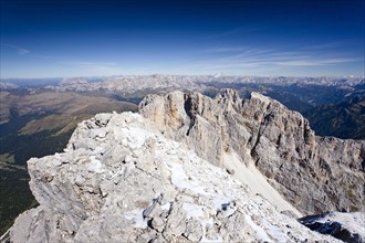 Summit of Cima Vezzena Mountain in the Pala Group