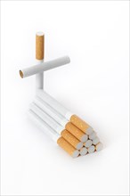 Grave made of cigarettes