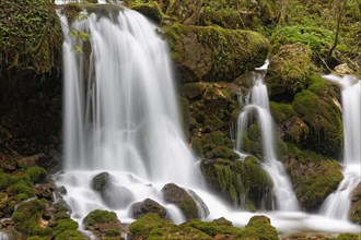 Waterfall in Baerenschuetzklamm gorge