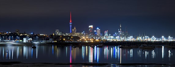 Auckland Central Business District or Auckland CBD from Okahu Bay