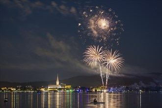 Fireworks during the Hausherrenfest festival