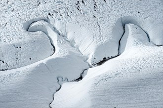 Crevasses on Gorner Glacier