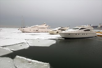 Port of Odessa in winter
