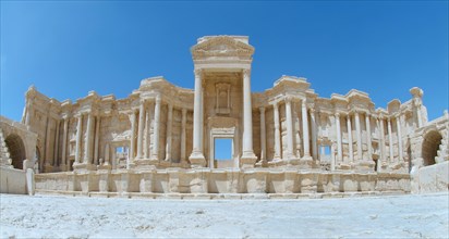The ruins of the ancient city of Palmyra