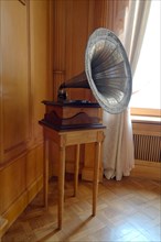 Old gramophone in the music room