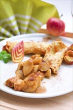 Crepes with caramelised apples