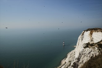 Seven Sisters cliffs with lighthouse
