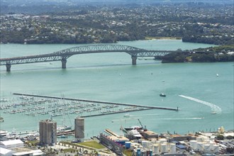 View from Skytower towards the Harbour Bridge