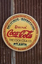 Vintage Coca Cola Company advertising sign
