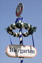 Beer garden sign