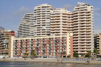 High-rise buildings at Playa Arenal Bol beach