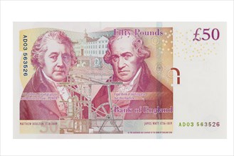 English fifty pound note