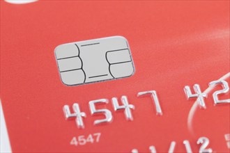 Credit card with chip