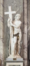 Statue of the Redeemer by Michelangelo Buonarroti in the Basilica of Saint Mary above Minerva