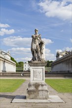 Statue of King George II as a roman emperor by John Michael Rysbrack