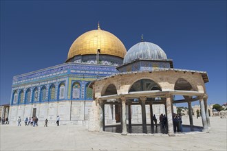 The Dome of the Rock and the Dome of the Chain on the Temple Mount
