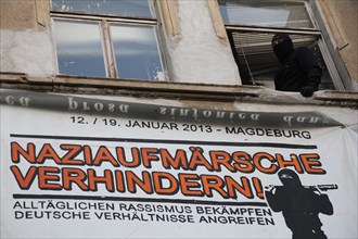 Protest against a neo-Nazi march