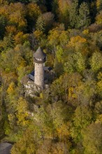 Wildenburg castle ruins in the Idar Forest low mountain range