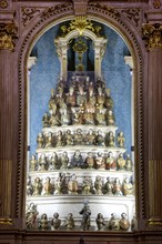 Chapel with figures and relics
