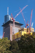 Construction site of Taunus Tower in Frankfurt am Main