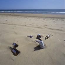 Pollution on the beach