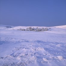 Village of La Godivelle in winter