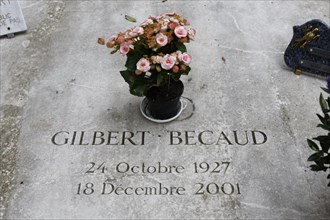 Tomb of Gilbert Becaud