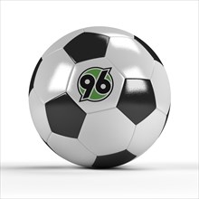 Football with the logo of Hannover 96