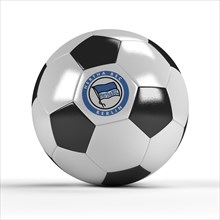 Football with the logo of Hertha BSC