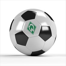 Football with the logo of Werder Bremen