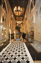Shopping arcade in the luxury hotel Jumeirah Zabeel Zaray