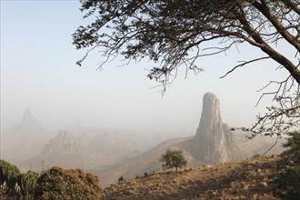 Kapsiki Peak in the morning mist